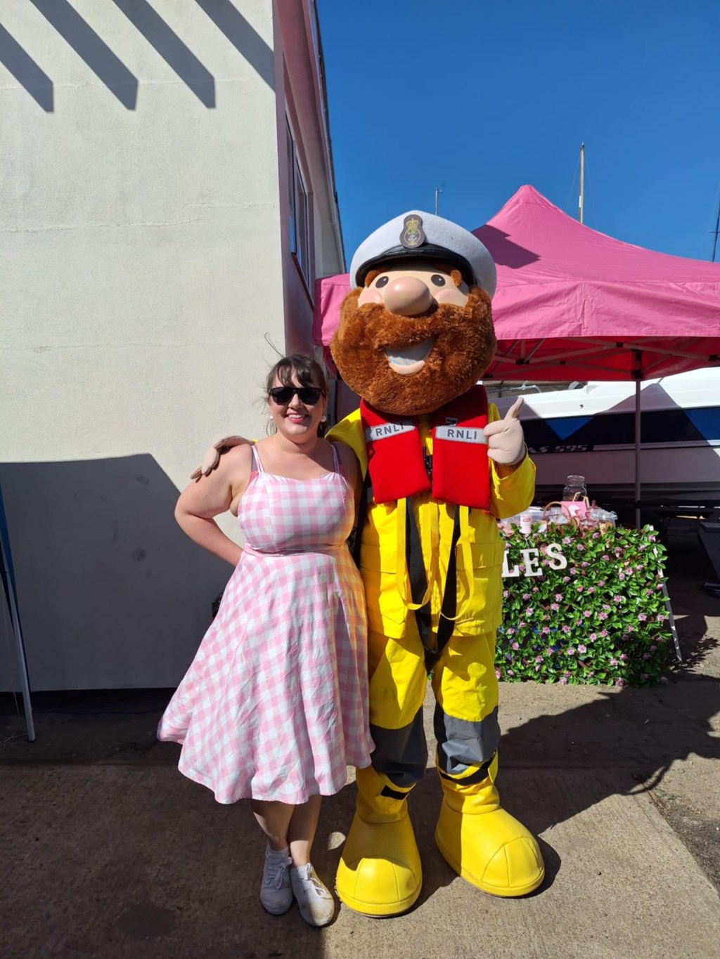 Newhaven Boat Show on Peter Leonard Denton Island, raising money for RNLI Newhaven